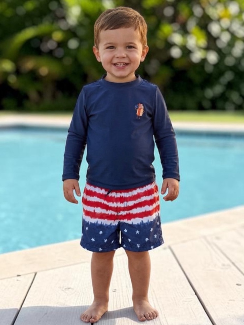 🎉 (18m) Carter’s Toddler Boy Patriotic 2PC Swim Set